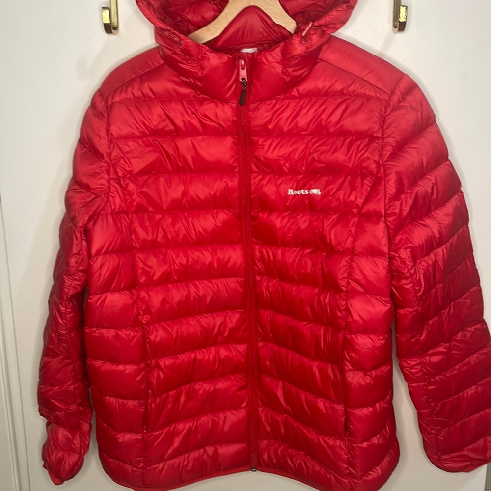 Roots Cabin Red Packable Micro Puff Jacket - image 1